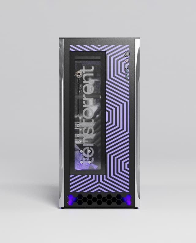 TT-QuietBox (Wormhole) front view on gray background